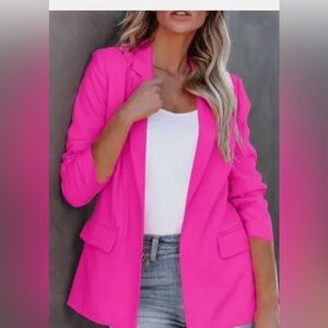 Pink Lily hot pink Blazer NWOT